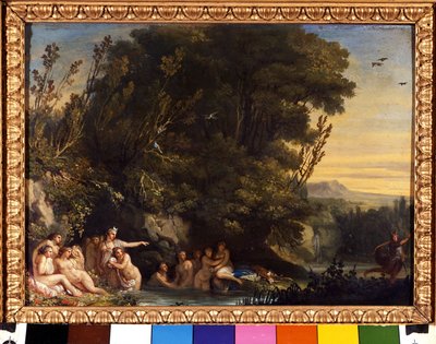 Diane og Acteon. Maleri av Andrea Appiani (1754-1817) Milano av Andrea the Elder Appiani