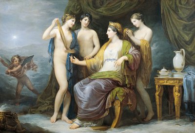 Juno bading eller Juno kledd av Graces, av Andrea Appiani (1754-1817), olje på lerret av Andrea the Elder Appiani