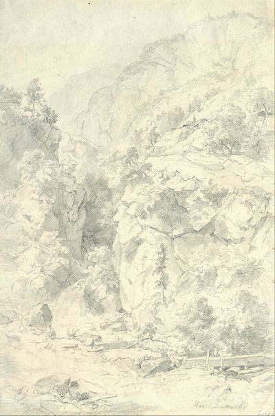 Fjelllandskap av Andreas Achenbach