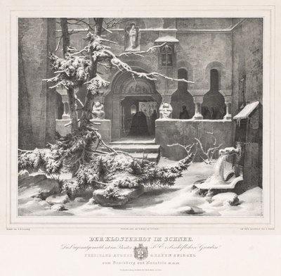 Kirkegård med snø av Andreas Borum