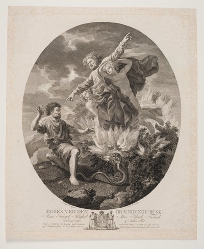 Moses med den brennende busken av Andreas Flint