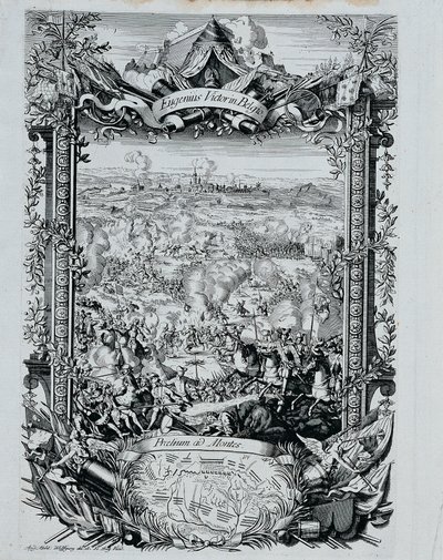 Seieren til prins Eugene Franz av Savoy i Belgia av Andreas Matthias Wolffgang