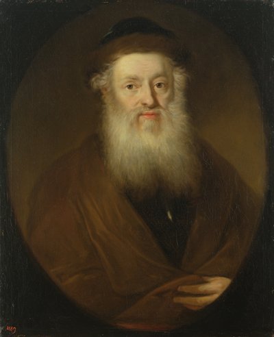 Portrett av en rabbiner, ca. 1709 av Andreas Scheits