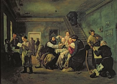 Et spisehus, 1859 av Andrei Andreevich Popov