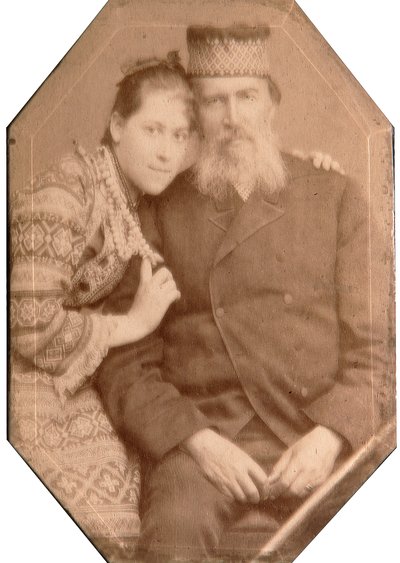 Yakov Petrovich Polonsky , russisk poet, 1880-tallet av Andrei Osipovich Karelin