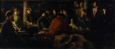 Leketøyshæren til Peter I, 1892 av Andrei Petrovich Ryabushkin