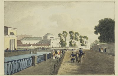 Apraksin-huset ved Fontanka-elven, 1821-1822 av Andrei Yefimovich Martynov