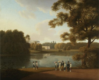 Utsikt over Cameron Gallery i Tsarskoye Selo, 1815 av Andrei Yefimovich Martynov