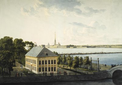 Utsikt over sommerpalasset til Peter I, 1809 av Andrei Yefimovich Martynov