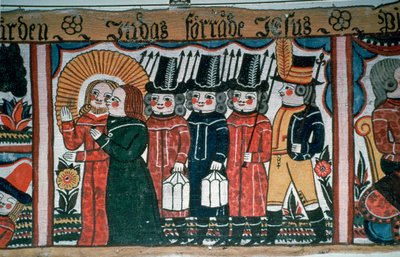Skildring av arrestasjonen av Kristus, 1800-tallet av Andres Palsson