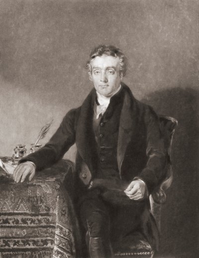 Thomas Chalmers. Portrett. (skrive ut) av Andrew (after) Geddes
