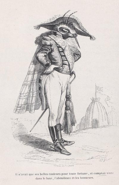 Han hadde bare sine vakre farger... fra Scener fra det private og offentlige liv til..., ca. 1837-47. av Andrew Best Leloir