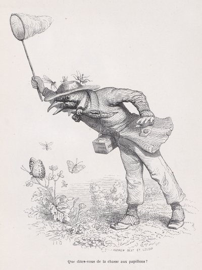 Hva sier du om sommerfugljakten fra Scener fra Privat og Offentlig L..., ca. 1837-47. av Andrew Best Leloir