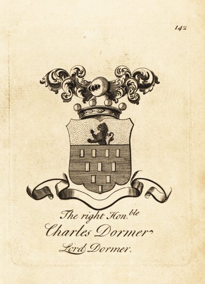 Våpenskjold til høyre ærede Charles Dormer, Lord Dormer, 5. baron Dormer av Andrew Johnston
