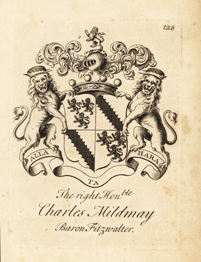 Våpenskjold til høyre ærede Charles Mildmay av Andrew Johnston
