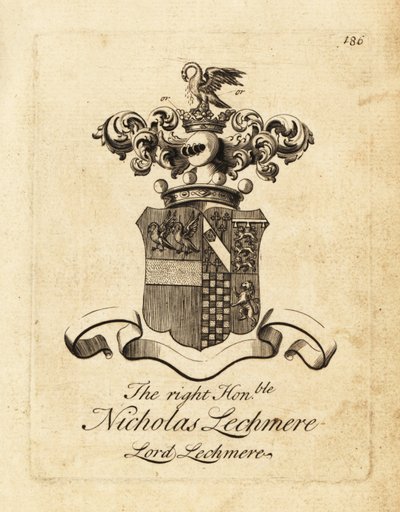 Våpenskjold til høyre ærede Nicholas Lechmere, Lord Lechmere av Andrew Johnston