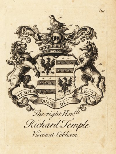 Våpenskjold fra Høyre ærede Richard Temple av Andrew Johnston