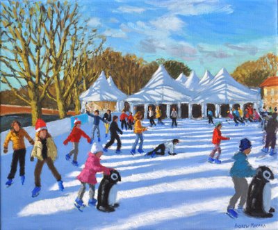 Lys morgen,Hampton Court Palace Ice Rink, London, 2018, av Andrew Macara