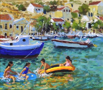 Moro i joller, Symi, Hellas av Andrew Macara
