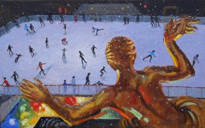 Prometheus, Rockefeller Ice Rink, New York. 2018 av Andrew Macara