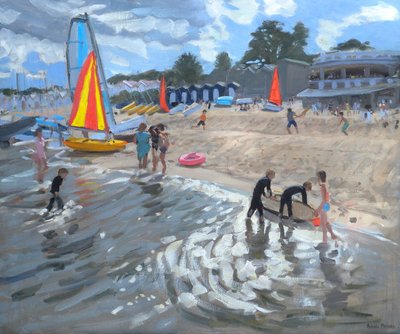 Sailboats, 2009 (olje på lerret) av Andrew Macara