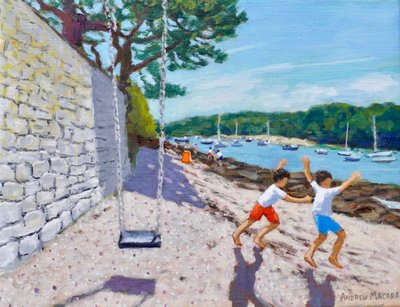 Husken, Jersey, 2025 (olje på lerret) av Andrew Macara