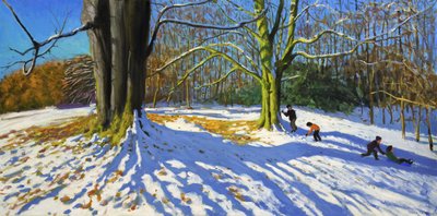 Toppen av Allestree Park, 2014 (olje på lerret) av Andrew Macara