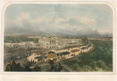 Parade forbi Apsley House, Hyde Park Corner, Piccadilly, London av Andrew Maclure