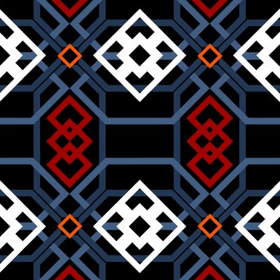 Andalusisk geometrisk, 2018, digital av Andrew Watson