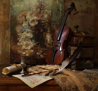 Et akademisk musikk-stilleben av Andrey Morozov