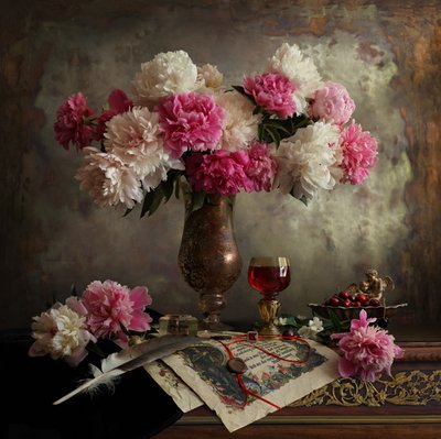 Stilleben med blomster av Andrey Morozov