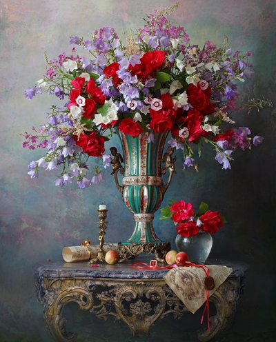 Levende blomsterstilleben av Andrey Morozov