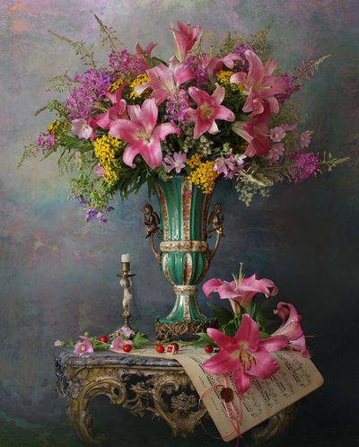 Levende blomsterstilleben av Andrey Morozov