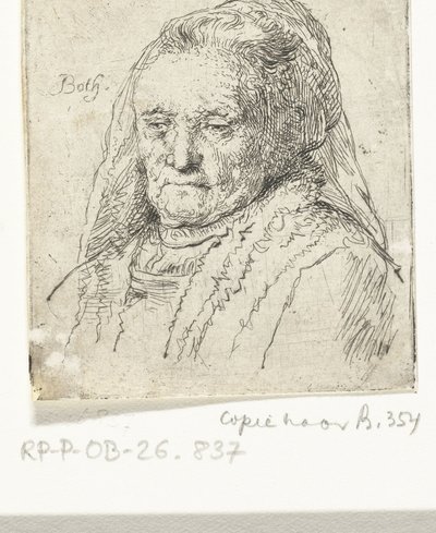 Portrettbyste av Rembrandts mor av Andries Both