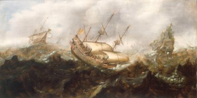 Skip i stormfull sjø av Andries van Eertvelt