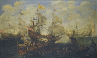 Slaget ved Lepanto 7. oktober 1571 av Andries van Eertvelt