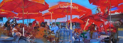 Red Umbrellas Cafe av Andrii Kutsachenko