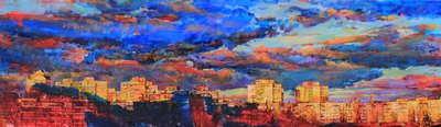 En livlig solnedgang i byen av Andrii Kutsachenko
