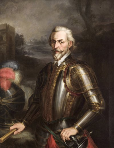 Romantikk : Rodrigo Ponce de Leon (1443-1492), hertug av Cadiz av Cortes y Aguilar, Andres (1812-1879), ca 1856. Olje på lerret av Andrés Cortés y Aguilar
