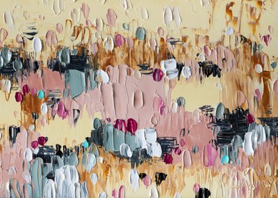 Moderne, strukturert abstrakt kunst av Angela Hawkey