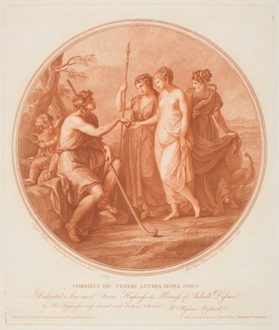 Dommen av Paris av Angelica (after) Kauffman