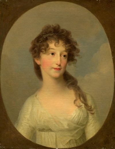 Muligens Franciska Krasinska, hertuginne av Kurland, ca. 1790. av Angelica Kauffman
