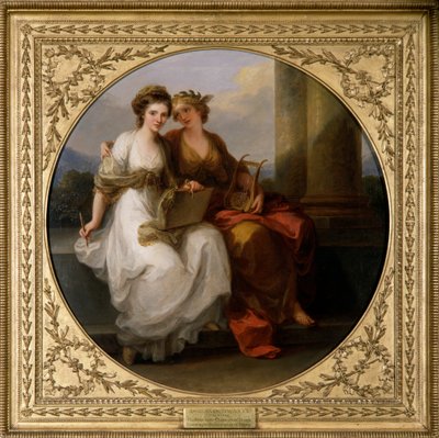 The Artist in the Character of Design (olje på lerret) av Angelica Kauffman