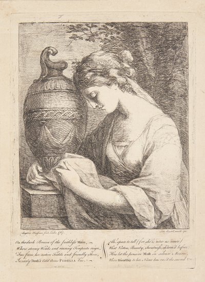 Kvinnen ved urnen av Angelica Kauffmann