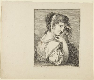 Portrett av en jente av Angelica Kauffmann