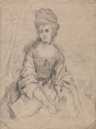 Portrett av en dame av Angelica Kauffmann