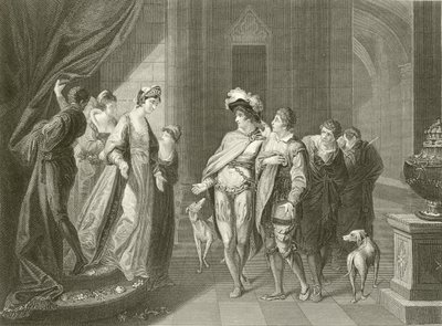 Intervjuet mellom Edgar og Elfrida av Angelica Kauffmann