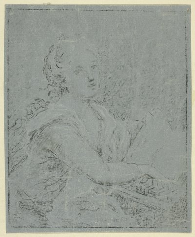 Kvinne på Spinet av Angelica Kauffmann