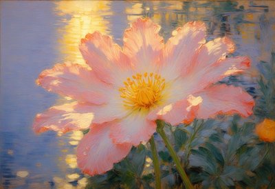 Blomster 113, ca. 2025 (olje på lerret) av Angelita Hawke