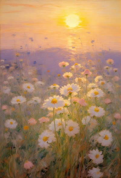 Blomster 87, ca. 2023 (olje på lerret) av Angelita Hawke